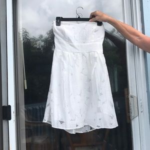 White floral print dress